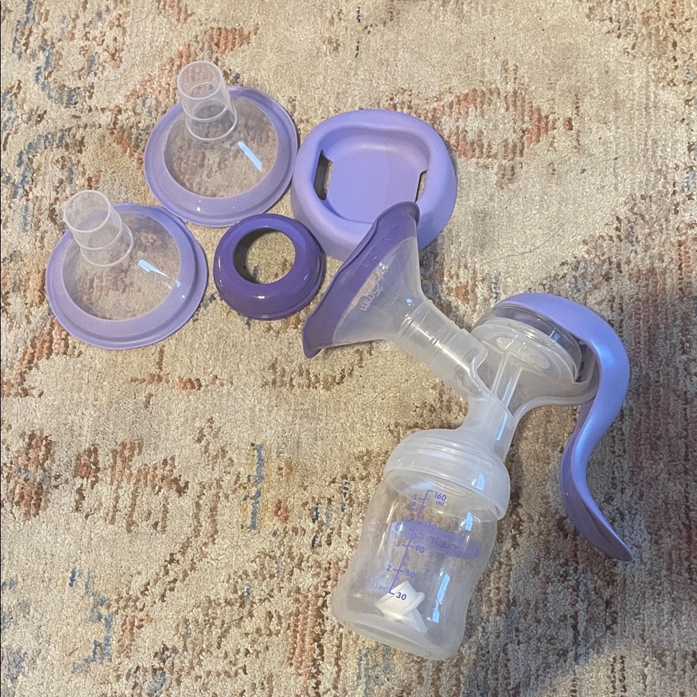 Purple Hand Breast Pump Set